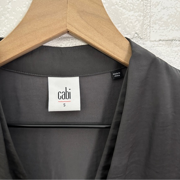 CABI Sleeveless Gray Top #3786 Veneer Top - Picture 5 of 8